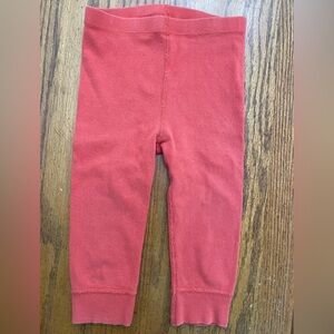 Hanna Andersson Vibrant Orange Ribbed Leggings